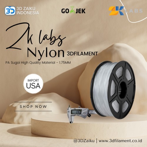 ZKLabs 3D Filament Nylon PA Sugoi High Quality Material dari USA